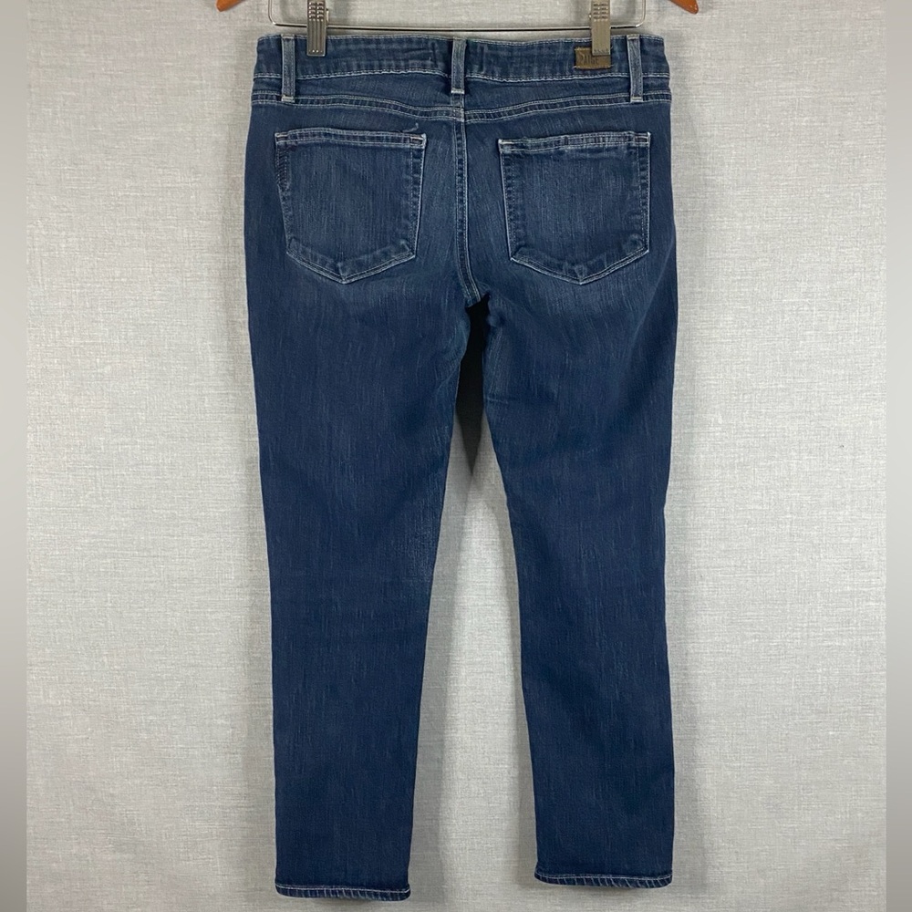 Paige Women's Abbot Kinney Cropped Low Rise Denim Jean In Blue Size 28 - Picture 8 of 8